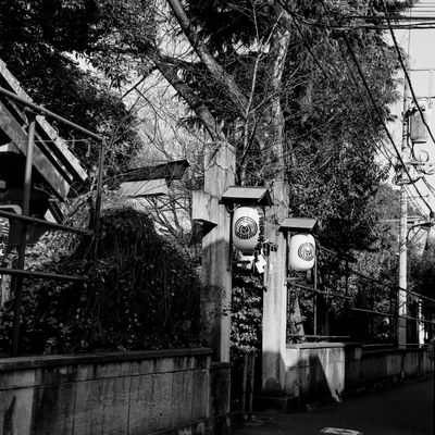 Back entrance to a local shrine.