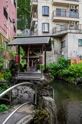 Another view of tiny shrine/pond