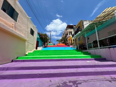 Rainbow stairs