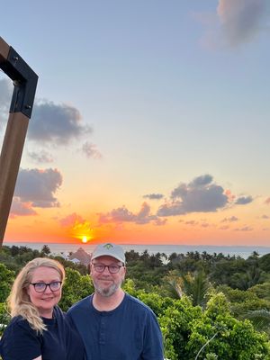 rooftop sunset