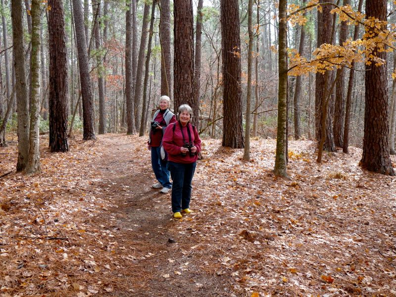 My absolutely favourite photo of Elaine & Becky in the Davy Crockett National Forest.