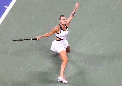 Tennis action at the US Open 2025