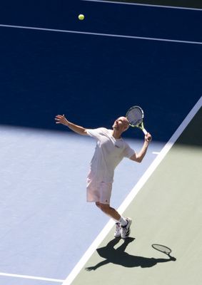 Tennis action at the US Open 2025