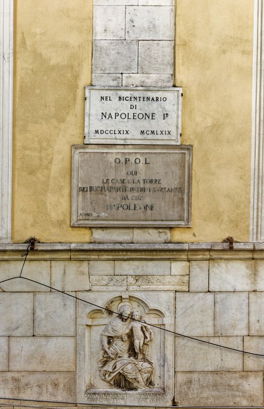 Plaque on Napoleons residence