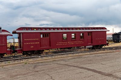 Restored baggage and mail car