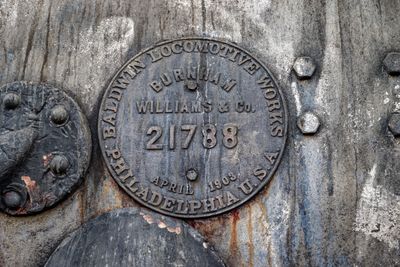 Boiler plate on No. 463