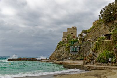 Heavy surf at Monterosso