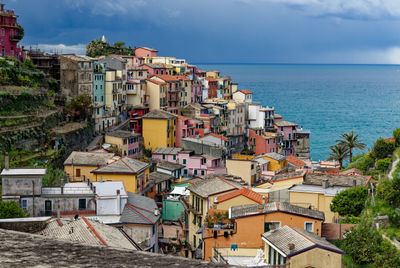 Looking down on Manarola
