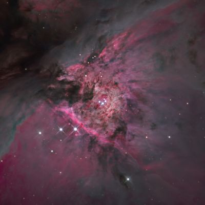 The Trapezium inside The Orion Nebula