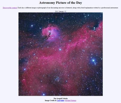 NASA APOD 12 Jan 2011