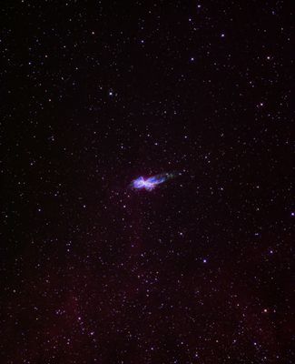 NGC 6302 - The Bug Nebula, in a sea of red