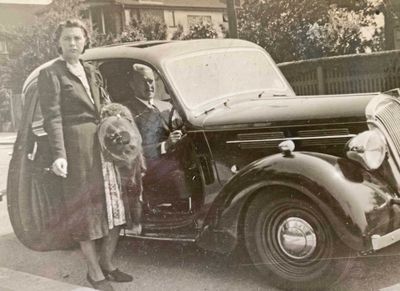 c 1938 Alethea and first husband William Hutcheon