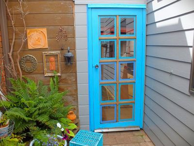 REPAINTING COURTYARD DOORS