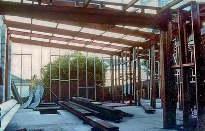 GARAGE-WORKSHOP BUILD From Oct. 1984 to lock up stage March 1986