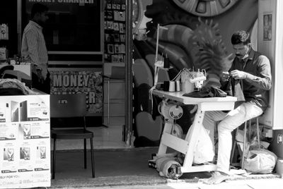 Plying his trade