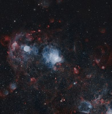 NGC346 (in the SMC) Ha-Oiii - 2023