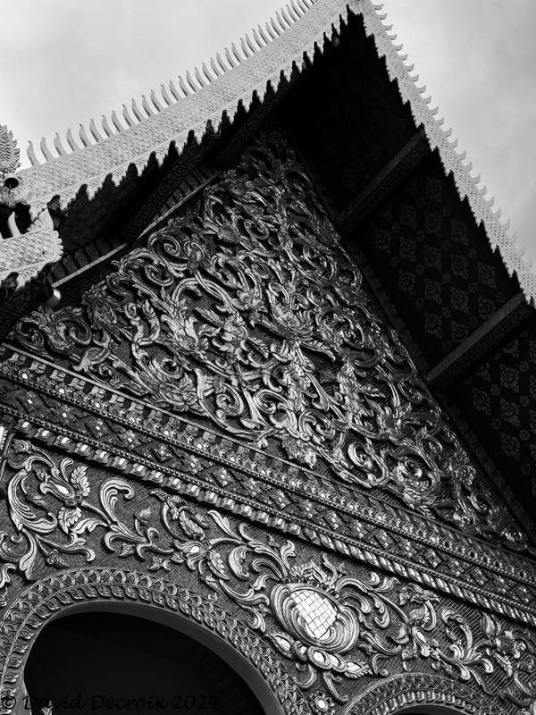 Chiang Mai Temple BW