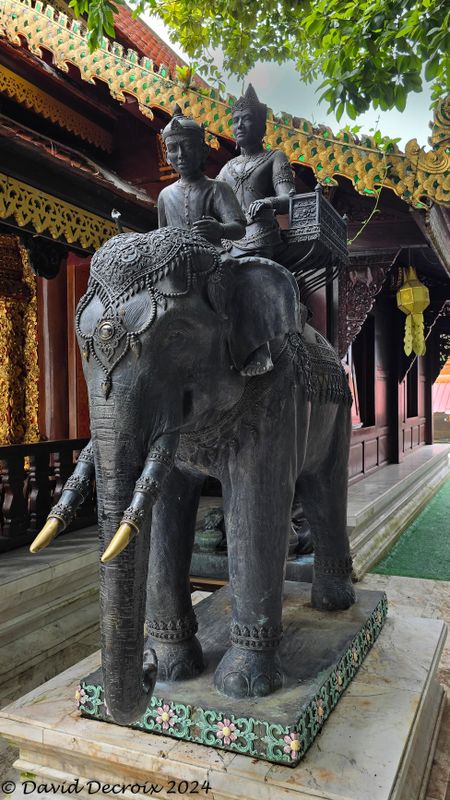 Elephant Statue in Wat Phra That Doi Suthep
