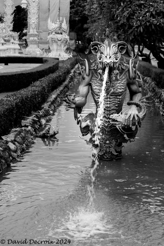 Statue Guarding Wat Rong Khun