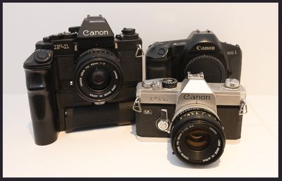 Some older Canon cameras in my collection