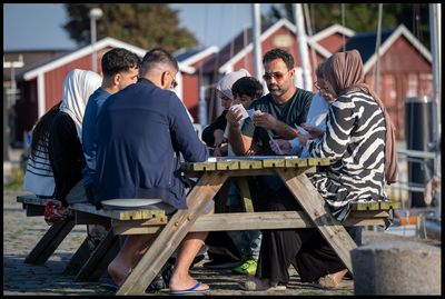 Playing cards - Skanör Harbour