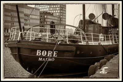 Old ship Bore in Central Malmö