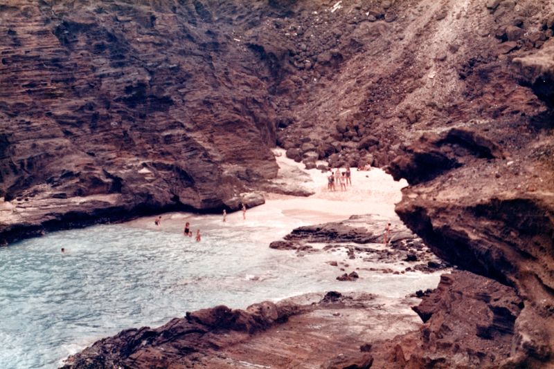 Halona Beach Cove, Hawaii, mid '80s
