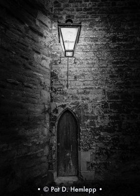 Light and door (B&W)