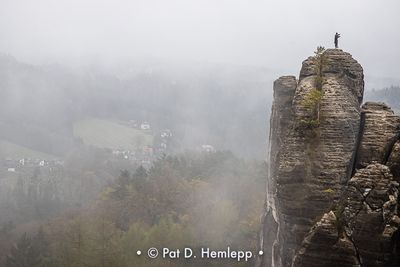 Above a foggy valley