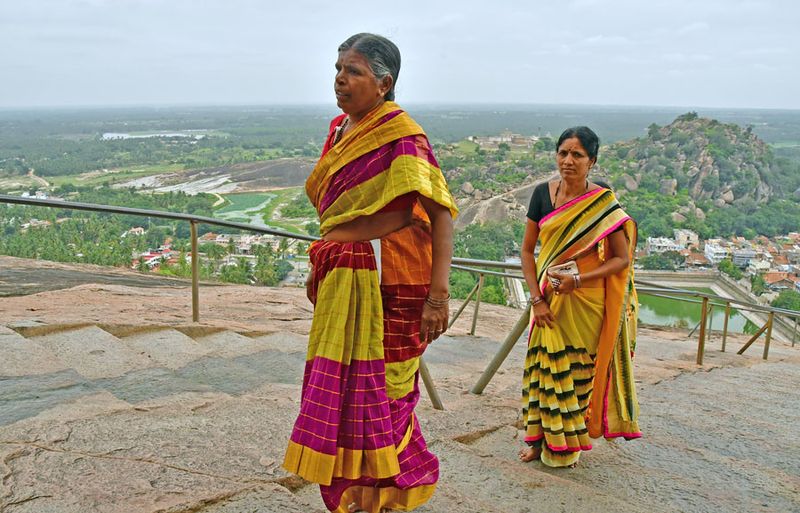 Climbing Vindhyagiri Hill - India-2-0913