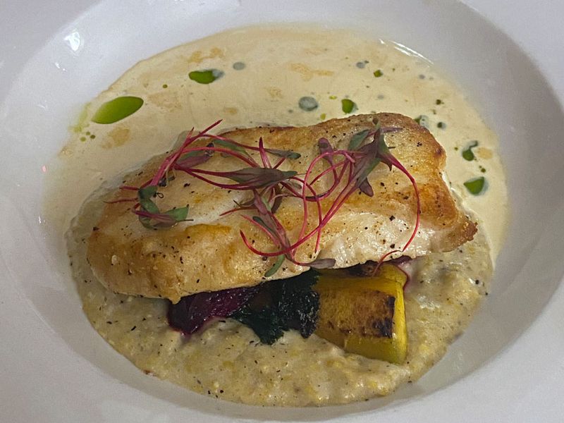 01-24 Halibut on buckwheat polenta i1220