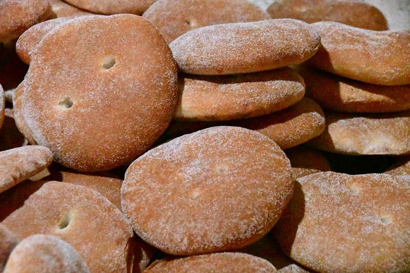 Khobz, the traditional round bread - Moroc-3290