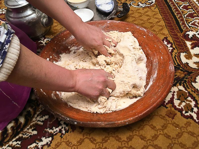 Working the dough - Moroc-i0373