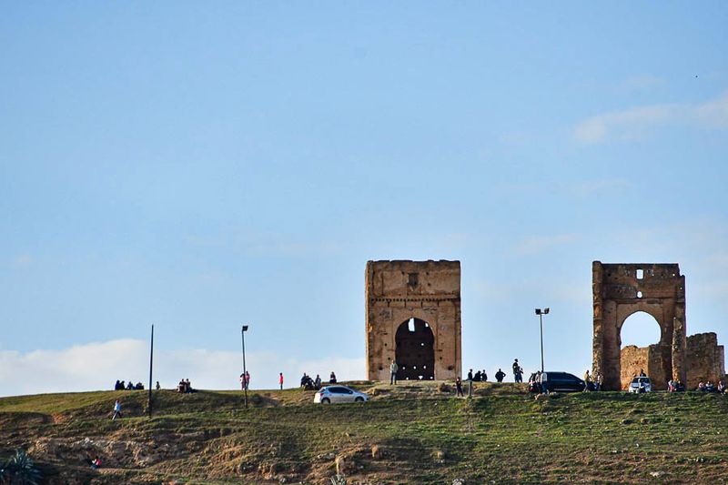 Roof-top view of Fez - Marinid Tombs - Moroc-3572