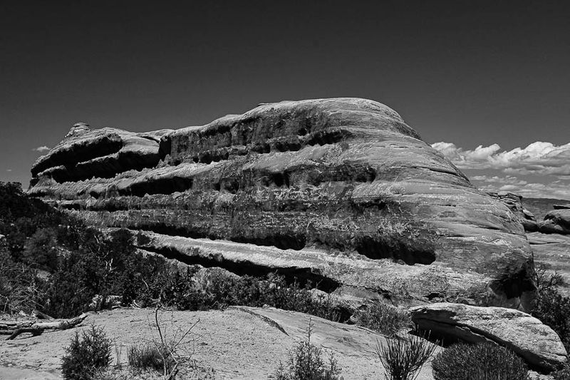 Fossilized cruise ship - Utah19-2-0986-2bw