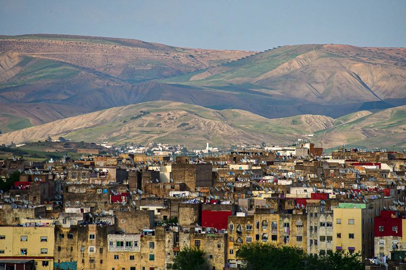 Roof-top view of Fez - Moroc-3598