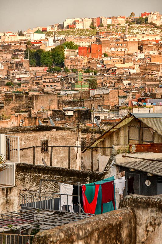 Roof-top view of Fez - Moroc-3600