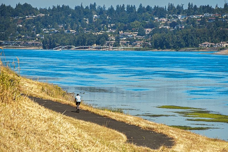 07 18 Biker along the Columbia River 7534