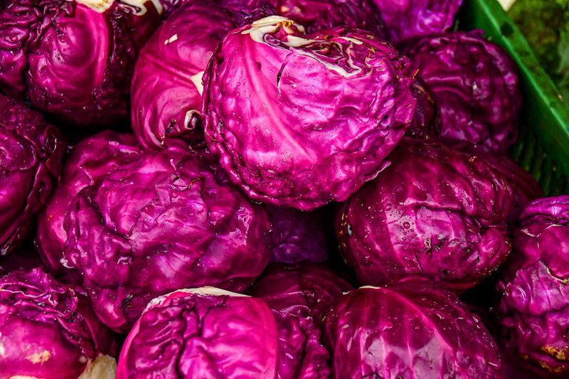 09 04 Red cabbages in local market India-2-2403