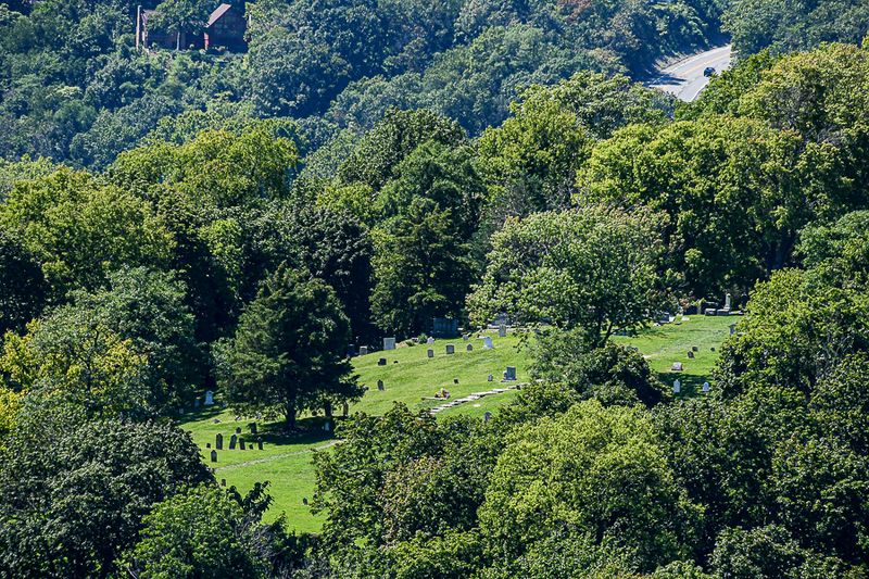 2024 09 03 Harper's Ferry Cemetery from Maryland Heights 9415