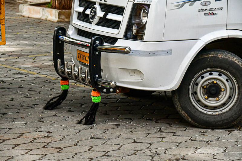 On the road in India