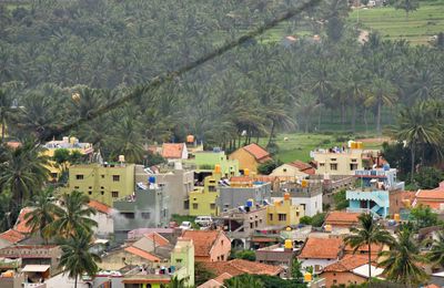 Vindhyagiri Hill - Shravanabelagola below - India-2-0910