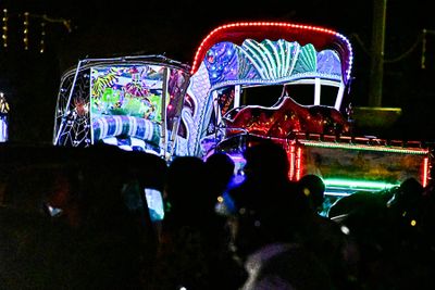 Mysuru Palace - Neon lighted carridges -  India-2-1781