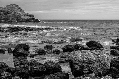 06 13 At Giants Causeway - 5077-2bw