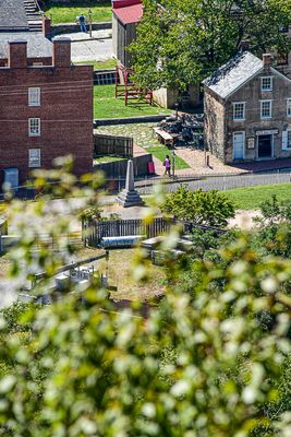 2024 09 03 Original site of John Browns Fort seen from Maryland Heights 9422