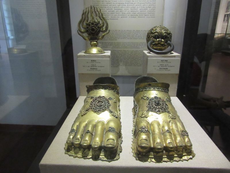 Bodhisattva Sandals (Gilt Bronze c.9th Centuty AD)