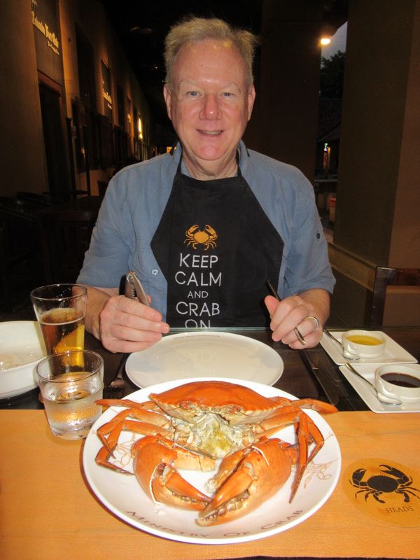 Pete went for the large 1kg pure crab