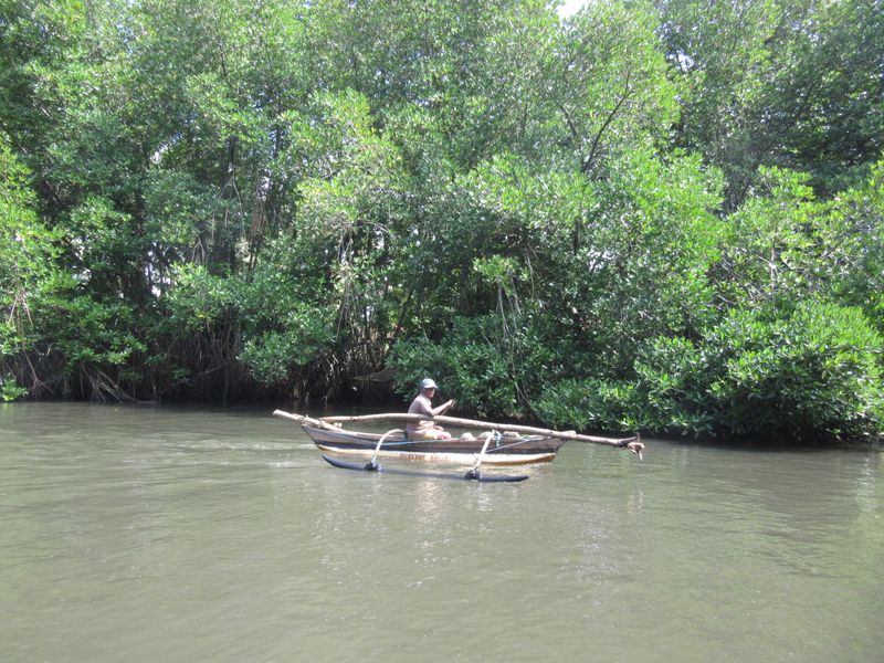 A man going fishing