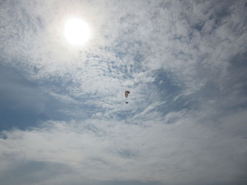 Pete high in the sky