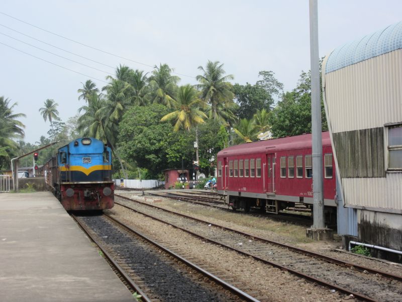 Our train from Aluthgama to Galle